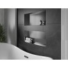 Mexen X-Wall-NR étagère encastrée sans bride 75 x 30 cm, gris canon brossé - 19E1753010
