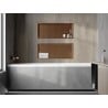 Mexen X-Wall-R étagère encastrée avec collerette 75 x 30 cm, cuivre brossé - 19C0753010