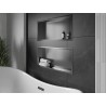 Mexen X-Wall-R étagère encastrée avec collerette 75 x 30 cm, gris pistolet brossé - 19E0753010