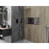 Mexen X-Wall-R étagère encastrée avec collerette 75 x 30 cm, gris pistolet brossé - 19E0753010