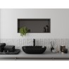 Mexen X-Wall-R étagère encastrée avec collerette 75 x 30 cm, gris pistolet brossé - 19E0753010