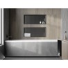 Mexen X-Wall-R étagère encastrée avec collerette 75 x 30 cm, gris pistolet brossé - 19E0753010