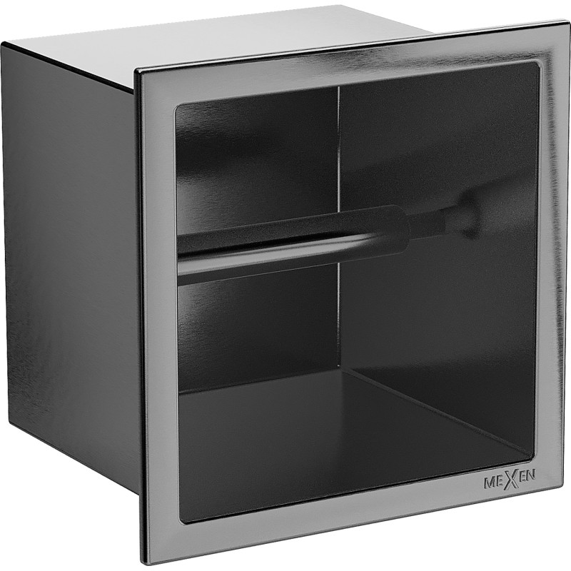 Mexen X-Wall-P support de papier toilette, gris acier brossé - 19E3