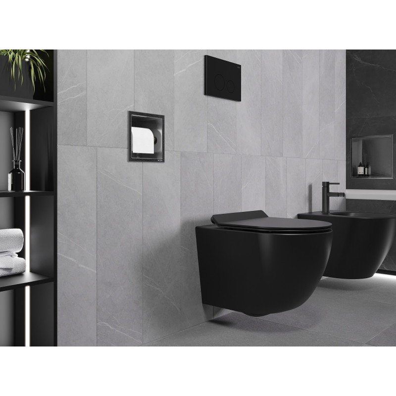 Mexen X-Wall-P support de papier toilette, gris acier brossé - 19E3