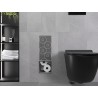 Mexen X-Wall-B porte-papier toilette, gris métallisé brossé - 19E5
