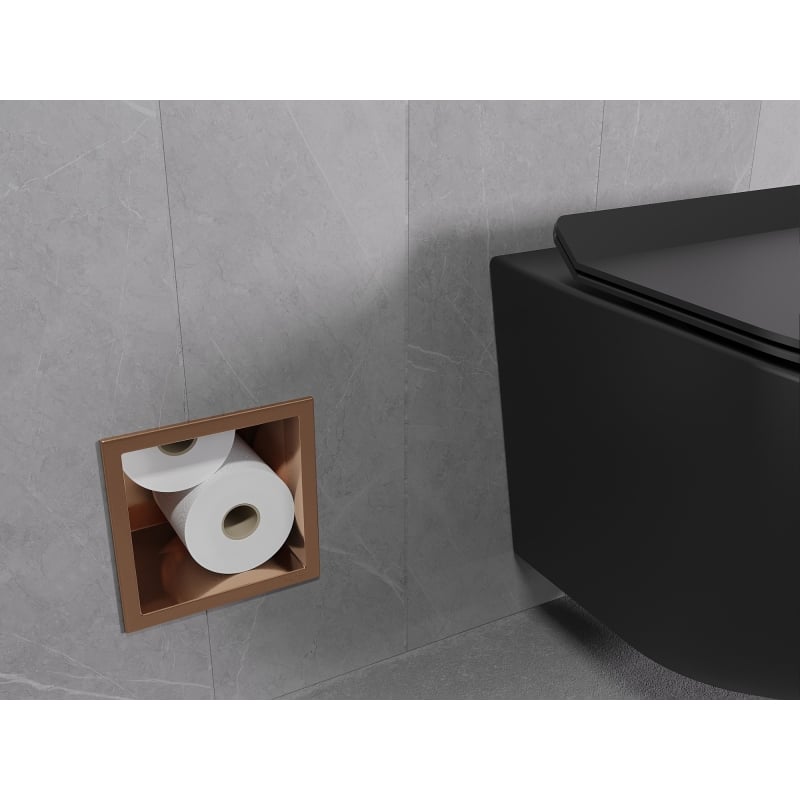 Mexen X-Wall-B magasin de papier toilette, cuivre brossé - 19C5