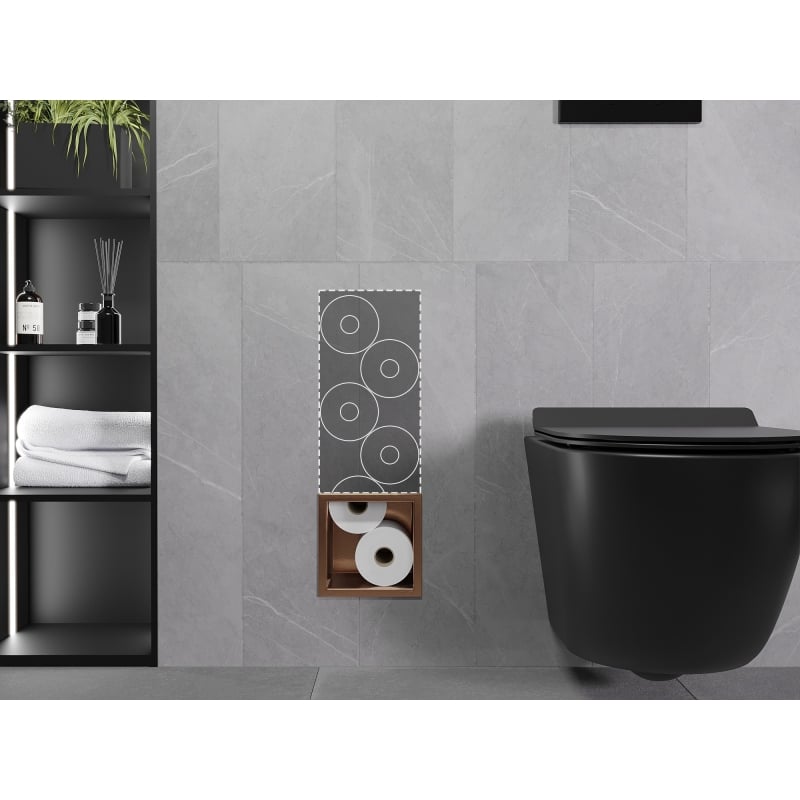 Mexen X-Wall-B magasin de papier toilette, cuivre brossé - 19C5