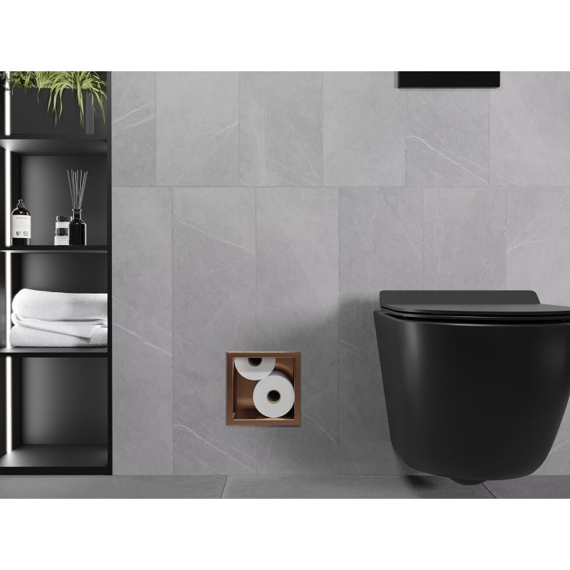 Mexen X-Wall-B magasin de papier toilette, cuivre brossé - 19C5