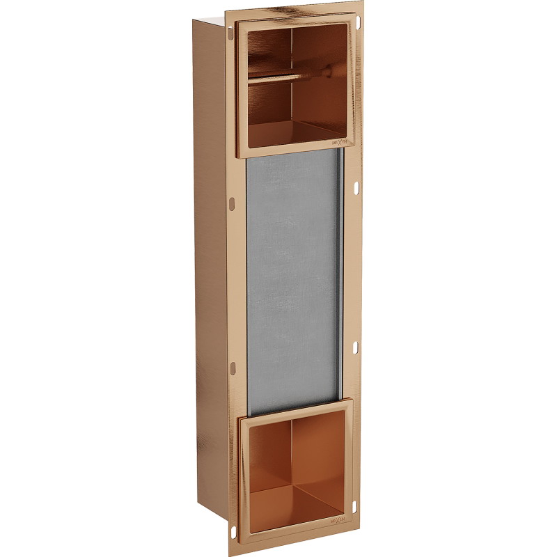 Mexen X-Wall-BP support de papier toilette avec chargeur, cuivre brossé - 19C4