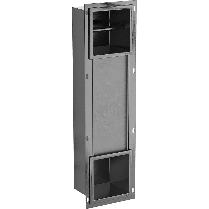 Mexen X-Wall-BP porte-papier toilette avec chargeur, gris fusil brossé - 19E4