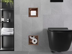 Mexen X-Wall-BP support de papier toilette avec chargeur, cuivre brossé - 19C4