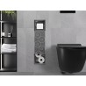 Mexen X-Wall-BP porte-papier toilette avec chargeur, gris fusil brossé - 19E4
