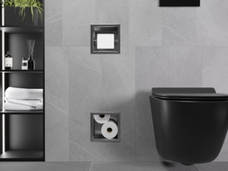 Mexen X-Wall-BP porte-papier toilette avec chargeur, gris fusil brossé - 19E4