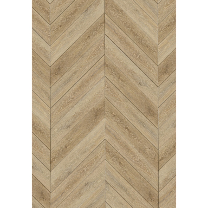 Mexen Worcester  panneaux vinyles motif chevron français 650 x 127 mm SPC 6,5 mm, sous-couche IPEX 1,5 mm, 4 V-joints, Chêne -
