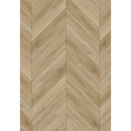 Mexen Worcester  panneaux vinyles motif chevron français 650 x 127 mm SPC 6,5 mm, sous-couche IPEX 1,5 mm, 4 V-joints, Chêne -