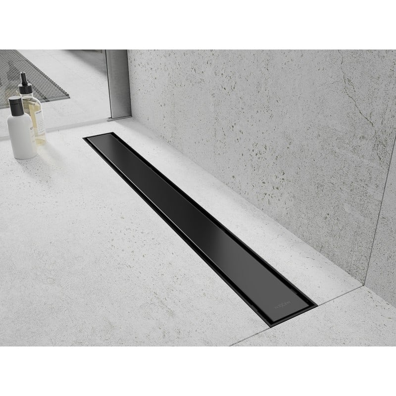 Mexen Flat ABS bonde linéaire 2 en 1 80 cm, noire - 1769080