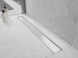 Mexen Flat MGW cache pour drain linéaire 100 cm, verre blanc - 1027100
