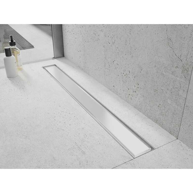 Mexen Flat MGW caniveau linéaire 90 cm, verre blanc - 1027090-15