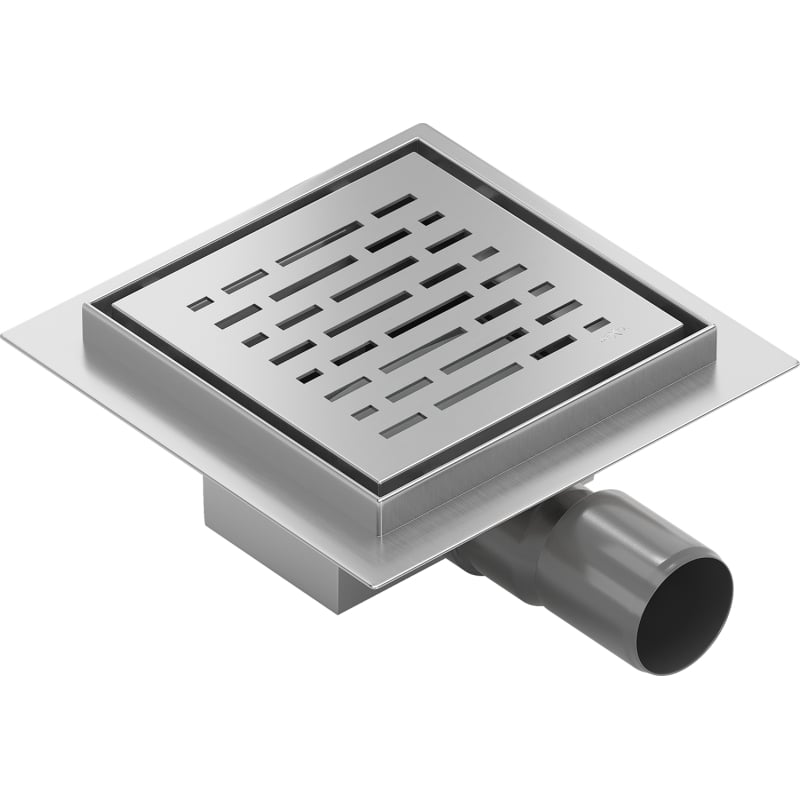 Mexen Flat-Q M01 siphon de sol carré 15 x 15 cm, inox - 1010315