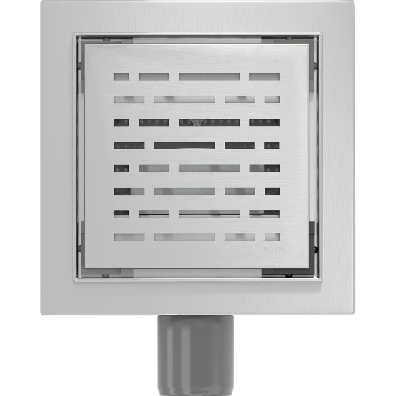 Mexen Flat-Q M01 siphon de sol carré 15 x 15 cm, inox - 1010315