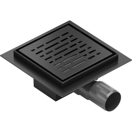 Mexen Flat-Q M01 grille de sol carrée 12 x 12 cm, noir - 1710312
