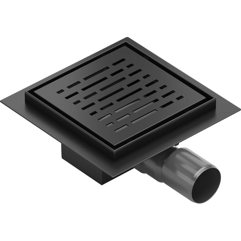 Mexen Flat-Q Entrée de sol carrée M01 15 x 15 cm, noire - 1710315