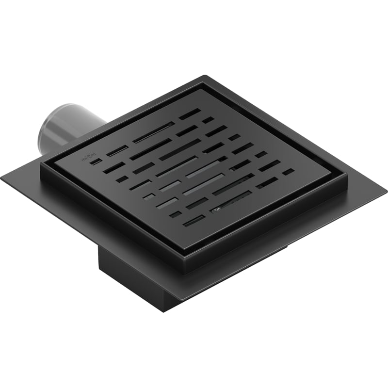 Mexen Flat-Q Entrée de sol carrée M01 15 x 15 cm, noire - 1710315