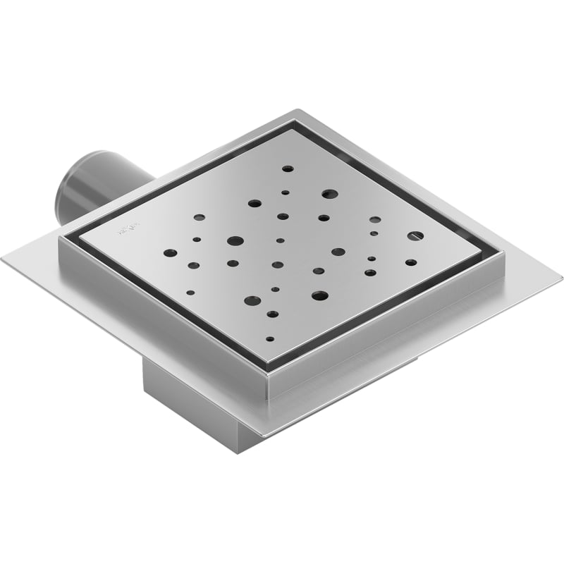 Mexen Flat-Q M12 collecteur de sol carré 12 x 12 cm, inox - 1010412