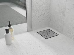 Mexen Flat-Q M12 collecteur de sol carré 12 x 12 cm, inox - 1010412