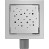 Mexen Flat-Q M12 siphon de sol carré 15 x 15 cm, inox - 1010415