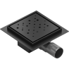 Mexen Flat-Q M12 siphon de sol carré 15 x 15 cm, noir - 1710415