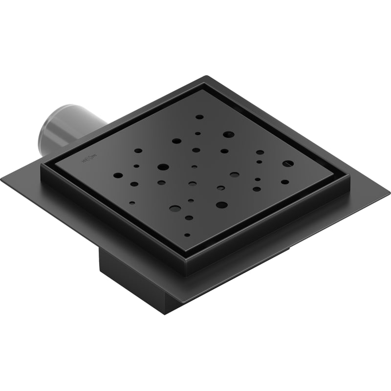 Mexen Flat-Q M12 siphon de sol carré 15 x 15 cm, noir - 1710415