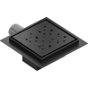 Mexen Flat-Q M12 siphon de sol carré 15 x 15 cm, noir - 1710415