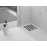 Mexen Flat-Q M08 siphon de sol carré 12 x 12 cm, inox - 1010512
