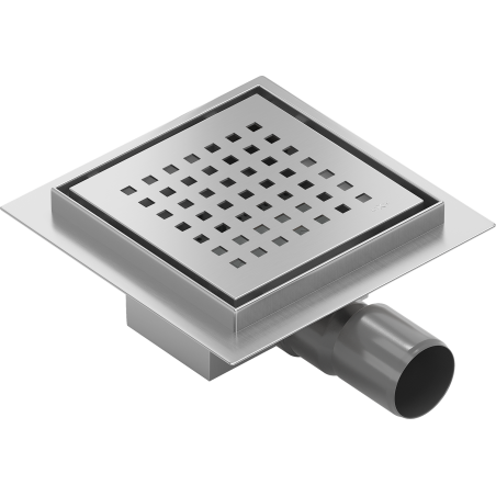 Mexen Flat-Q M08 écoulement de sol carré 15 x 15 cm, inox - 1010515