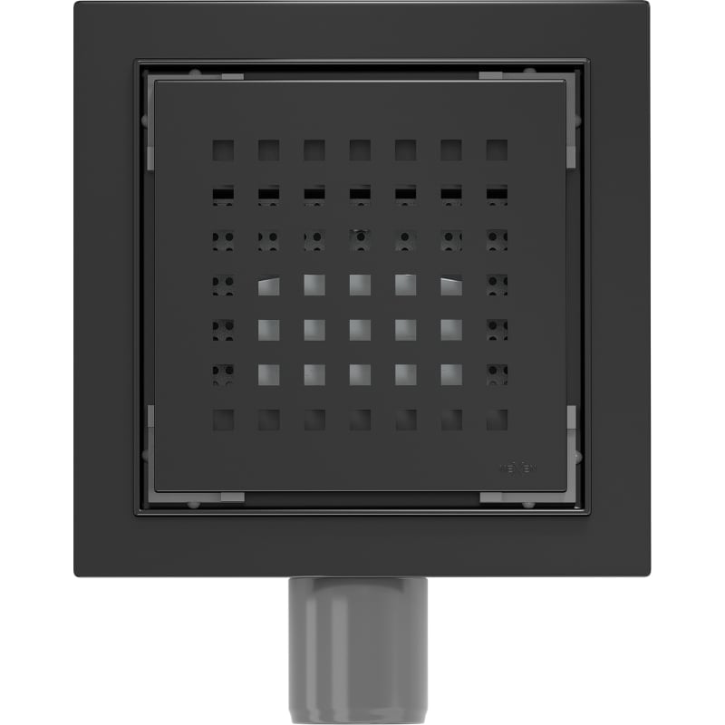 Mexen Flat-Q M08 évacuation de sol carrée 12 x 12 cm, noire - 1710512