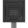 Mexen Flat-Q M08 siphon de sol carré 15 x 15 cm, noir - 1710515