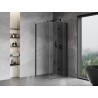 Mexen Mist-F cabine de douche pliante droite 70 x 70 cm, transparent, noir - 8A6T-070-070-70-00-P