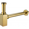 Mexen demi siphon carré pour lavabo, Or - 79960-50