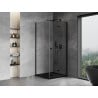 Mexen Mist-F cabine de douche pliante droite 90 x 90 cm, transparent, noir - 8A6T-090-090-70-00-P