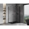 Mexen Mist-F cabine de douche pliante droite 75 x 110 cm, transparent, noir - 8A6T-075-110-70-00-P