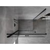Mexen Mist-F cabine de douche pliante gauche 80 x 90 cm, transparente, noire - 8A6T-080-090-70-00-L