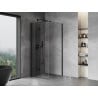 Mexen Mist-F cabine de douche pliante gauche 95 x 95 cm, transparent, noir - 8A6T-095-095-70-00-L