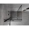 Mexen Mist-F cabine de douche pliante gauche 100 x 100 cm, transparent, noir - 8A6T-100-100-70-00-L