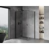 Mexen Mist-F cabine de douche pliante gauche 120 x 100 cm, transparent, noir - 8A6T-120-100-70-00-L