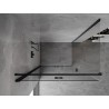 Mexen Mist-F cabine de douche pliante gauche 100 x 110 cm, transparente, noire - 8A6T-100-110-70-00-L