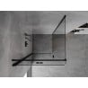 Mexen Mist-F cabine de douche pliante gauche 120 x 120 cm, transparent, noir - 8A6T-120-120-70-00-L
