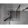 Mexen Mist-F Duo cabine de douche pliante 80 x 80 cm, transparent, noir - 8A6-080L-080P-70-00
