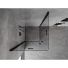 Mexen Mist-F Duo cabine de douche pliante 85 x 85 cm, transparent, noir - 8A6-085L-085P-70-00