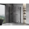 Mexen Mist-F Duo cabine de douche pliante gauche 95 x 70 cm, transparent, noir - 8A6-095L-070P-70-00